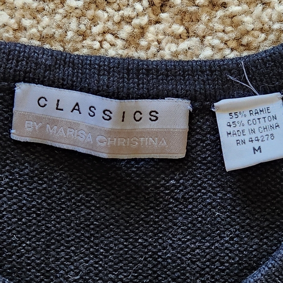 Vintage Marisa Christina Embroidered Cardigan | Size M | Ramie Cotton Blend - Picture 4 of 9